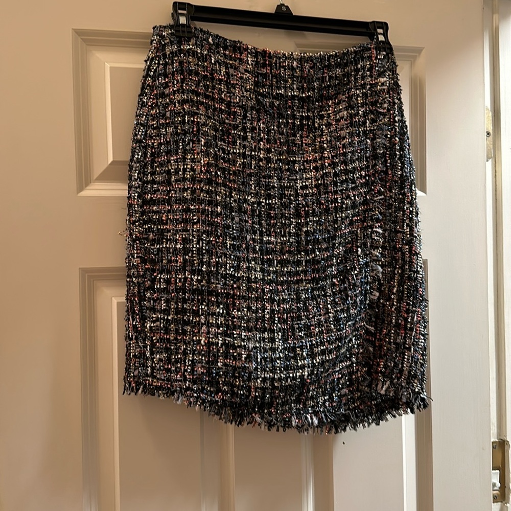 Multicolor tweed Cece skirt size 4